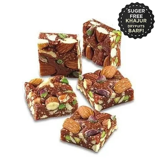 Suger free khajur dryfruits barfi