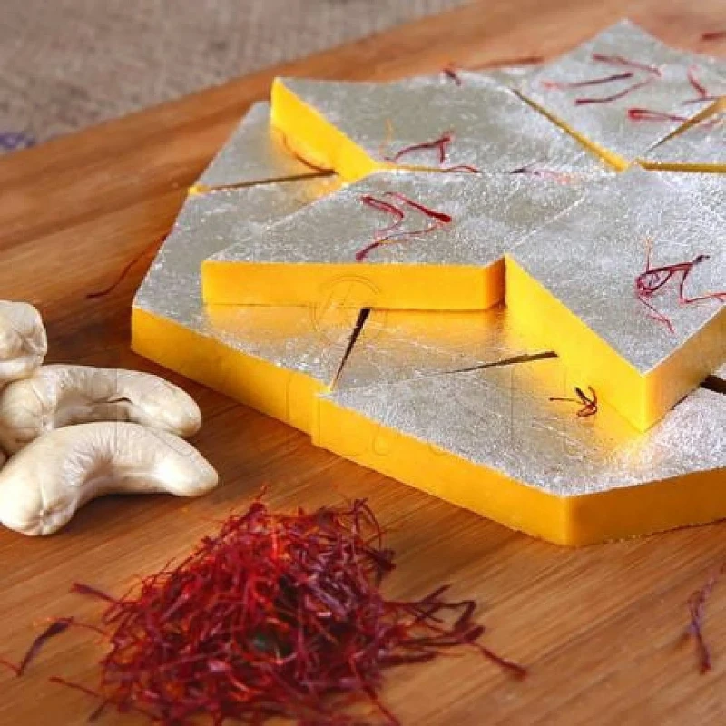 Kaju Kesar Barfi