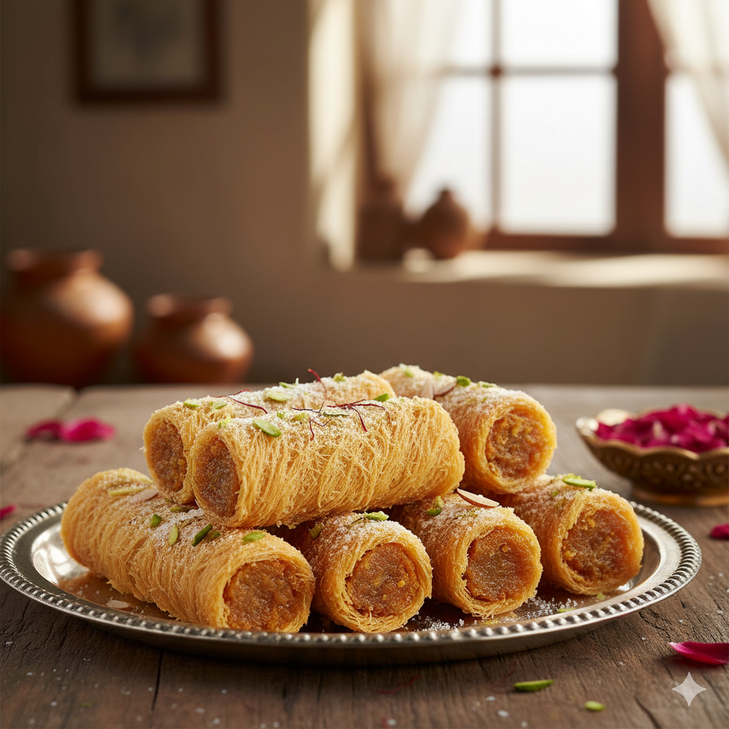 Soanpapdi patisa roll
