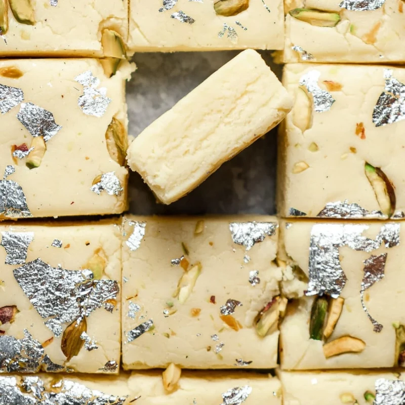 White Pista Mawa Barfi